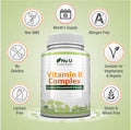 Vitamin B Complex 180 Tablets 6 Month Supply Contains All 8 B Vitamins in 1 Tablet, Vitamins B1, B2, B3, B5, B6, B12, Biotin & Folic Acid, High Strength Vitamin B Complex Vegetarian & Vegan