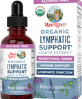 Maryruth Organics Lymphatic Support Drops by | USDA Organic Lymphatic Cleanse Immune Support Supplement| Lymphatic Support with Echinacea & Elderberry | Blue Vervain | Vegan | Non-GMO | 30 Servings