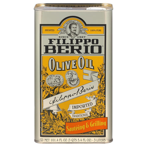 Filippo Berio Pure Olive Oil, 16.9 Ounce rPET Bottle (Pack of 6)