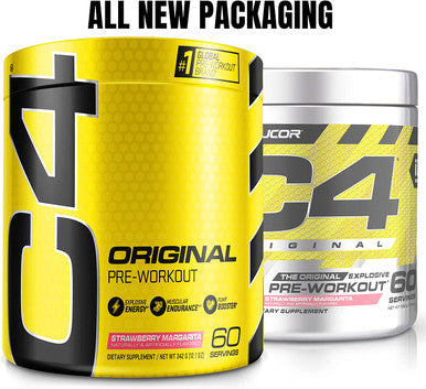 C4 Original Pre Workout Powder Strawberry MargaritaÃƒÆ’Ã¢â‚¬Å¡ | Vitamin C for Immune Support | Sugar Free Preworkout Energy for Men & Women | 150mg Caffeine + Beta Alanine + Creatine | 60 Servings