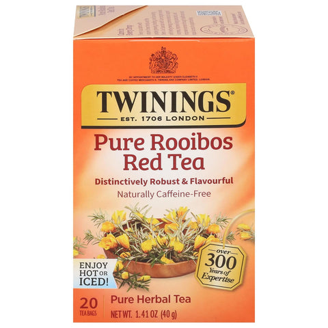 Twinings Lemon & Ginger, Caffeine-Free Herbal Tea Bags, 100 CT Box (1 Pack) | Spicy & Tangy, Ginger, Lemon Peel, Lemongrass, Blackberry Leaves, Soothe Digestion, 100 Foil Lined Individually Wrapped Bags