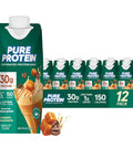 Pure Protein Vanilla Protein Shake, 30g Complete Protein, 12 Ct | Ready to Drink and Keto-Friendly, Vitamins A, C, D, and E plus Zinc to Support Immune Health, 11oz Bottles
