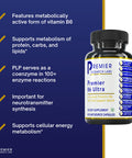 Premier Research Labs B6 Ultra - Features Oat, Turkey Tails, Cilantro Leaf & Organic Rice Extract - Supports Healthy Neurological
