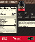 Optimum Nutrition 100% Gold Standard Whey Protein Powder: Double Rich Chocolate (5 Pound) With Micronized Creatine Monohydrate Powder Unflavored (120 Servings) - Bundle Pack