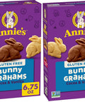 Annie's Organic Friends Bunny Grahams, Chocolate Chip, Chocolate, and Honey Baked Graham Snacks, 11.25 oz