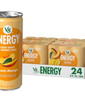 V8 Energy Strawberry Banana Juice Energy Drink, 8 fl oz Can (24 Pack)