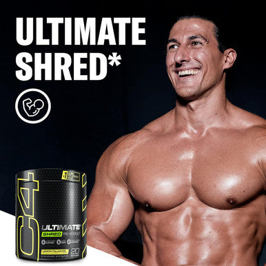 Cellucor C4 Ultimate Shred Pre Workout Powder For Men & Women, With Ginger Root Extract, Lemon Italian Ice, 20 Servings