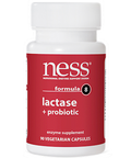 Ness Enzymes - Lactase + probiotic formula 8 90 Veggie Capsules