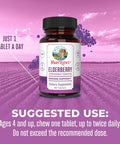 Maryruth Organics Elderberry + Vitamin C Chewable Tablets | Sambucus nigra | Black Elderberry for Immune Support | 3 Month Supply | Gluten | Non-GMO | 90 Servings