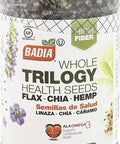Badia Trilogy Health Seed Blend, 21 oz ÃƒÂ¢Ã¢â€šÂ¬Ã¢â‚¬Å“ Flax, Chia & Hemp Seeds | Nutritious blend of flax, chia, and hemp seeds with fiber and Omega-3s Superfood for smoothies, yogurt, salads, and baking