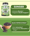 Ginger Root Capsules Organic 3850mg, Ginger Powder, Ginger Supplements, Ginger Capsules, Ginger Pills, Ginger Extract, Organic Ginger Root, Immune Support, Alternative to Ginger Chews, 90 Veg Capsule