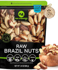 NUT CRAVINGS - Raw Brazil Nuts, Unsalted, No Shell, Whole, (16oz - 1 LB) Packed Fresh in Resealable Bag - Kosher Healthy Snack, Food Assortments