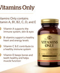 Solgar Vitamins Only 90 Vegetable Capsules - Multivitamin - Vitamin A B1 B2 C D & E - Overall Well-Being - Immune Support - Gluten Free Dairy Free Kosher - 90 Servings