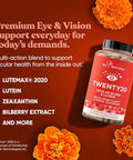 Eu Natural Twenty20 Eye Vitamins Macular Health Eye Strain Dry Eye and Vision Health Lutein & Bilberry Extract 60 Soft Capsules