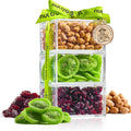 NUT CRAVINGS - Purim Mishloach Manot Dried Fruit & Mixed Nuts Gift Basket, Green Tower + Ribbon (12 Assortments) Ramadan Gifts Food Arrangement, Healthy Snack Care Package, Kosher