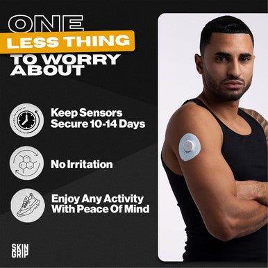 Skin Grip Adhesive Patches for style Libre 1 CGM w/Cutout Waterproof & Sweatproof Adhesive for 10-14 Days Pre-Cut Medical Tape Continuous Glucose Monitor Sensor Cover 20 Pack Pastel Pack