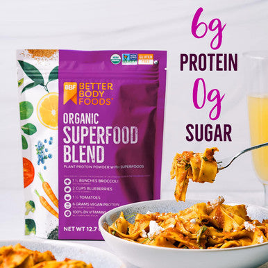 Betterbody Foods Organic Superfood Powder with Protein Vitamins C E and B12 (12.7 oz.)