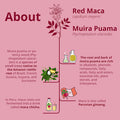RED MACA Root + Muira PUAMA VegaveroÃƒâ€šÃ‚Â® | 5000mg (10:1) Extract | Libido Booster Supplements | Peruvian Ginseng + Potency Wood | 120 Capsules | No Additives | Vegan