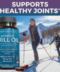 Antarctic Krill Oil and Elderberry, Vitamin C, Zinc and Vitamin D3 5000 IU Bundle, 1250 mg of Krill Oil Providing Omega 3 EPA and DHA for Joint Health, Elderberry for Immune Support
