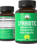 Synbiotic = Prebiotic + Probiotic + Postbiotic 3-In-1 Supplement With Clinically Tested Ingredients. Pre And Probiotics Plus