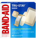Band-Aid Brand Tru-Stay Sheer Strips Adhesive Bandages For First Aid And Wound Care, Assorted Sizes, 80 Ct