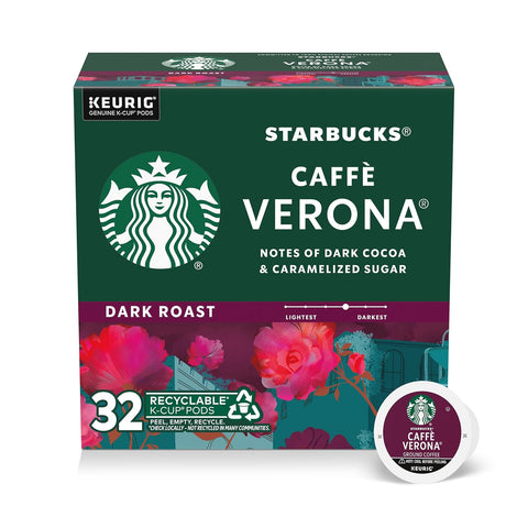 Starbucks K-Cup Coffee Pods, Dark Roast Hot or Iced Coffee, French Roast, 96 Keurig Pods