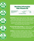 Chewy Vites Kids High Strength Vit D3 60 Kids Vitamin D Gummies 10 mcg 400 IU Vitamin D3 2 Months Supply Vegan Real Fruit Juice Age 3 + Strawberry Flavour