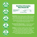 Chewy Vites Kids High Strength Vit D3 60 Kids Vitamin D Gummies 10 mcg 400 IU Vitamin D3 2 Months Supply Vegan Real Fruit Juice Age 3 + Strawberry Flavour