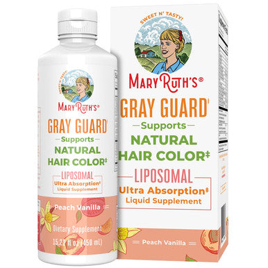 Maryruth Organics Gray Guard Liposomal Liquid Supplement and Women's Liquid Multivitamins + Hair Growth 2-Pack Bundle for Natural Hair Color Support Hair & Skin Health Immune Support and Overall Health