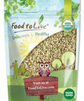 Food to Live - Organic Hemp Hearts, 2 Pounds Non-GMO Raw Hearts, Hulled, Shelled, Kosher, Vegan, Keto-Friendly. Good Source of Protein & Fiber. Great for Smoothies, Oatmeal, and Salads.