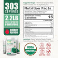 Biophix Organic Spirulina Powder 2.2 Lb Black Cherry Flavor - Protein-Rich Nutrient-Dense Superfood - Powerful Antioxidant - Supports Immune Health