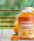 Vitamin C Gummies by New Age - Orange Vitamin C Gummy 2-Pack - Supports Healthy Immune System - Vegetarian Without Gluten - 120 Gummies