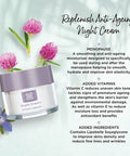Healthspan Replenish Anti-Ageing Night Cream (50ml) | Natural Plant Oestrogens | Added Vitamin C | High Levels of Ceramides Pro-Vitamin B5 Vitamin E & Squalene | Menopause