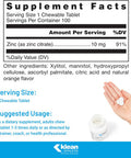 Klean Athlete Klean Zinc Support For Immune System Function Nsf Certified For Sport 100 Chewable Tablets Natural Orange Flavor