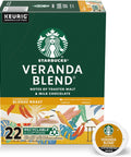 Starbucks K-Cup Coffee Pods, Starbucks Blonde Roast Hot or Iced Coffee, Veranda Blend, 60 Keurig Pods