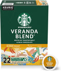 Starbucks K-Cup Coffee Pods, Starbucks Blonde Roast Hot or Iced Coffee, Veranda Blend, 60 Keurig Pods