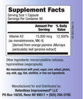 Relentless Improvement Vitamin K2 Mk4 Vegan Naturally