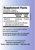 Relentless Improvement Vitamin K2 Mk4 Vegan Naturally
