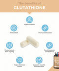 Laboratoires Nutrimea Glutathione - Reduced to 98% - Formula with Precursors Including NAC + Vitamin C - Boosts Immunity Antioxidant Anti-ageing Brighter Skin - 90 Vegan Capsules - Nutrimea - Made in France