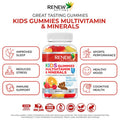 Renew Actives Kids Multivitamins Gummies For Good Health & Wellness - Promotes Healthy Hair, Nail, Skin, Eyesight, Bones, Teeth, & Gums - 60 Gummies