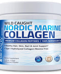 Bronson Marine Collagen Peptides Hydrolyzed Protein Powder 100% Wild Caught Nordic Cod Vitamin C Powder Pure Ascorbic Acid Soluble Fine Non Gmo Crystals