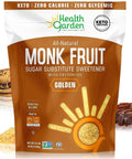 Health Garden Monk Fruit Sweetener, Golden, 2.5lbs Bag ÃƒÂ¢Ã¢â€šÂ¬Ã¢â‚¬Å“ 1:1 Monk Fruit Sugar Substitute with Erythritol ÃƒÂ¢Ã¢â€šÂ¬Ã¢â‚¬Å“ Zero Calorie Monkfruit Sweetener Pure ÃƒÂ¢Ã¢â€šÂ¬Ã¢â‚¬Å“ Ideal for Baking, Keto Friendly, Non-GMO, Kosher