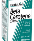 Health Aid Beta-Carotene (Natural) 15Mg 30 Capsules