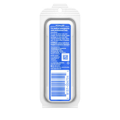 Band-Aid Brand Flexible Fabric Bandages All One Size Travel Pack, 8 Count