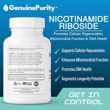 Liposomal Nr 300Mg Nicotinamide Riboside Supplement Advanced Nad Boost For Cellular Energy And Mitochondrial Function Gluten Free, Vegan, Usa Made, Non-Gmo 60 Capsules
