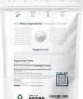 Micro Ingredients Potassium Chloride Powder 1 KG (35 Ounce) | Salt Substitute & Essential Hydration Electrolyte Supplement | Supports Mineral Balance Heart Joint and Immune Health | Filler Dissolves Easily