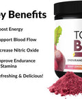 Force Factor Total Beets Energy Drink Mix 2-Pack Superfood Beet Root Powder Nitrates to Boost Energy Support Circulation Blood Flow Nitric Oxide and Stamina Heart Health Supplement 60 Servings