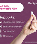 Maryruth Organics 3-in-1 Daily Health 40+ Probiotics for Women | Clinically Tested | Estrogen Supplement for Women | 50 Billion CFU | Allergen | 30 ct