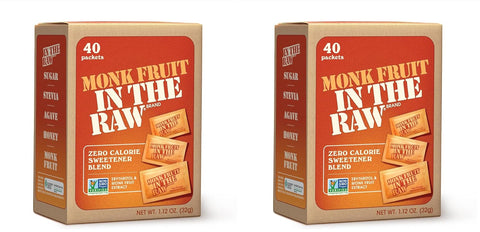 Monk Fruit In The Raw Sweetener Packets, 200 Ct, Keto Certified Monk Fruit Sweetener Packets, Zero Calories, Zero Net Carbs, Non-GMO Project Verified, Vega, Low Glycemic Index