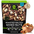 NUT CRAVINGS - Roasted & Salted Mixed Nuts - Brazils, Brazil, Pecan, Almond, Hazelnut, Cashew (16oz - 1 LB) Packed Fresh in Resealable Bag - Food Assortments